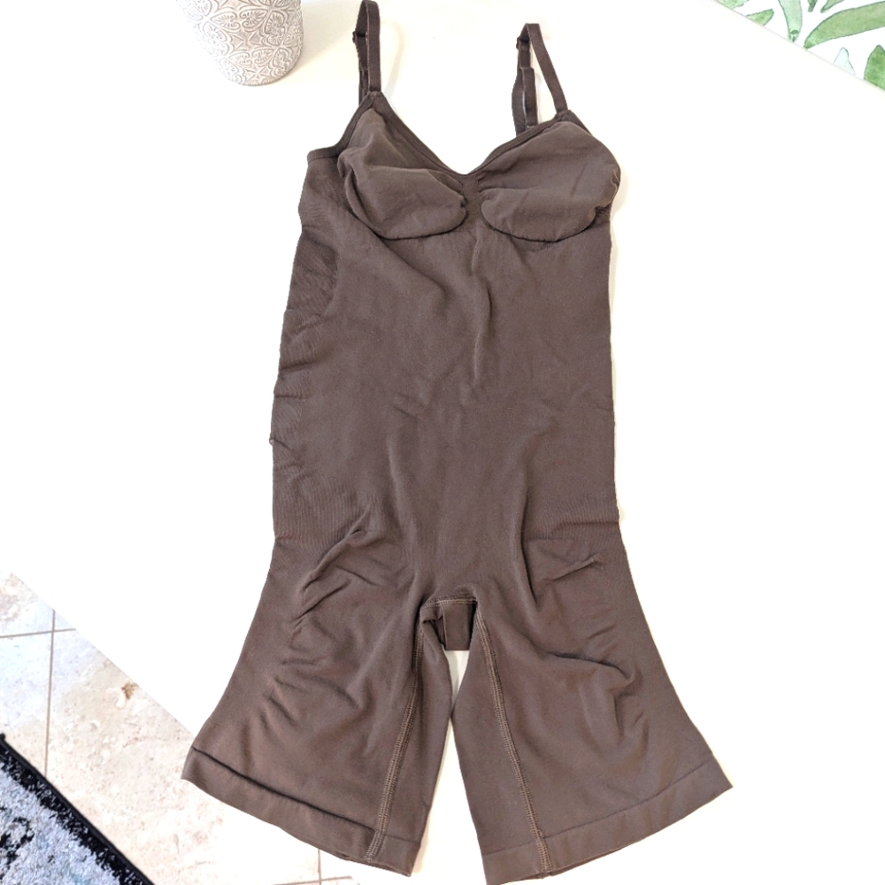 Shapewear Dark Tone Full Length Shorts One Piece 3XL/4XL